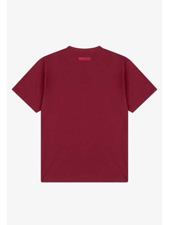 PROSTO. PROSTO. T-Shirt Street Couture Czerwony Oversize