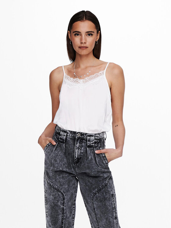 JDY JDY Топ 15233143 Білий Regular Fit