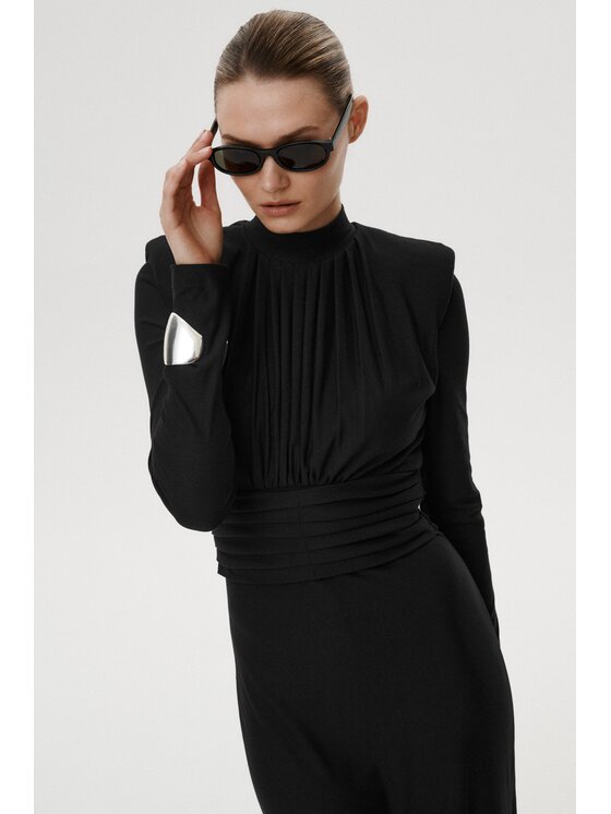 MARI PRETI MARI PRETI Abito da cocktail Deluna Nero Slim Fit