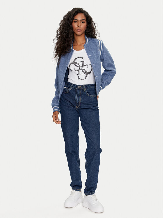 Guess Guess T-krekls W4YI37 J1314 Balts Regular Fit