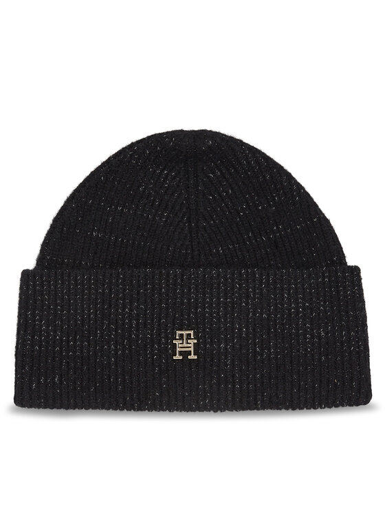 Tommy Hilfiger Cepure Th Evening Beanie AW0AW15319 Melns