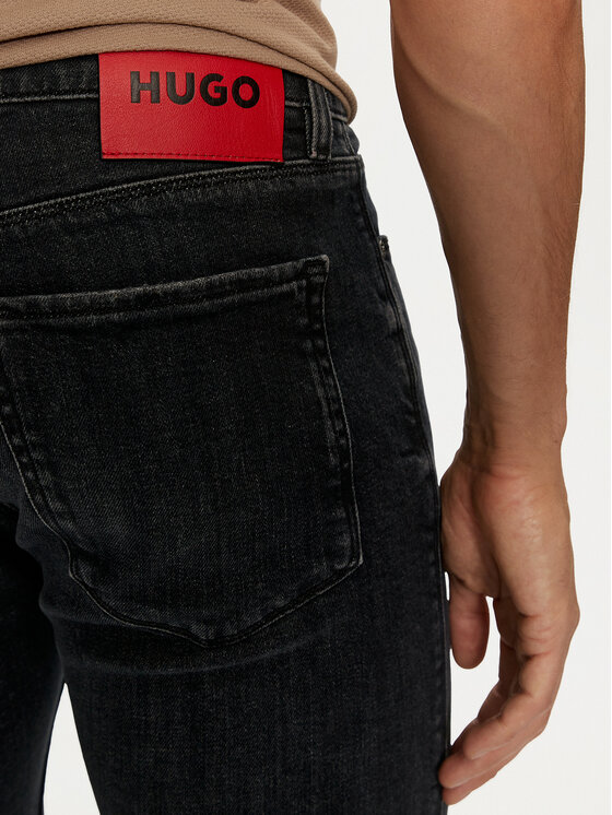 HUGO Hugo Jeansy 50522147 Tmavomodrá Slim Fit