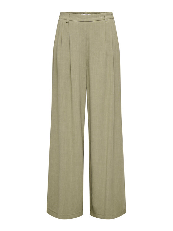 ONLY Spodnie materiałowe Lemmia 15370398 Zielony Regular Fit
