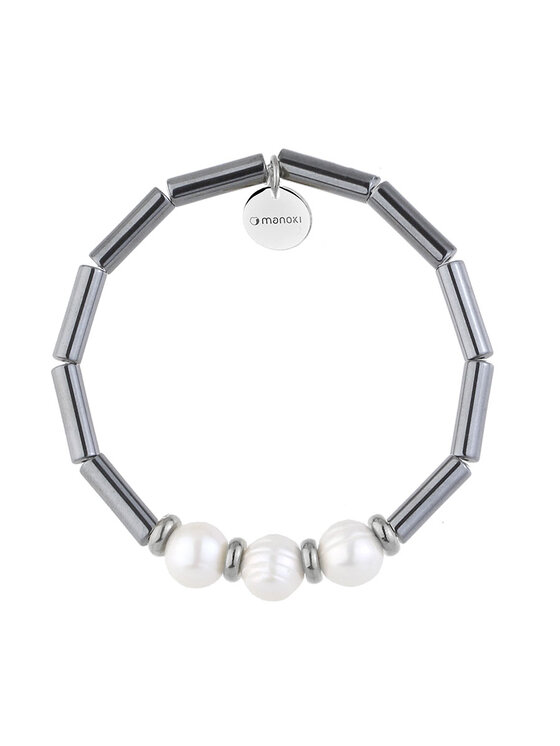 Manoki manoki Bransoletka BA1035S Srebrny