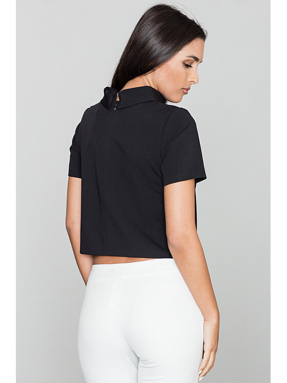 FIGL FIGL Bluzka M542 Czarny Regular Fit