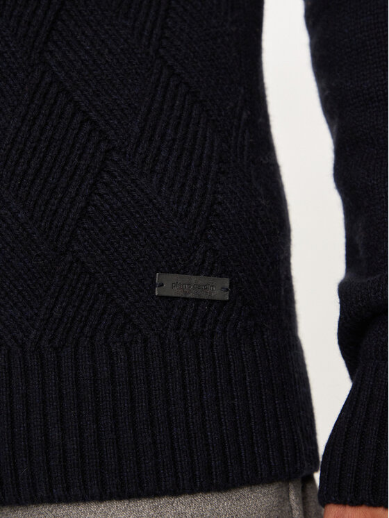 Pierre Cardin Pierre Cardin Sweter C5 51122/5076/6323 Granatowy Regular Fit