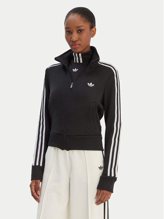 adidas adidas Bluză Firebird adicolor JY2613 Negru Regular Fit