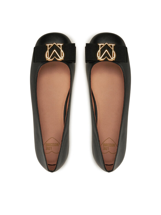 LOVE MOSCHINO LOVE MOSCHINO Baleriny JA11041G0LIE0000 Czarny