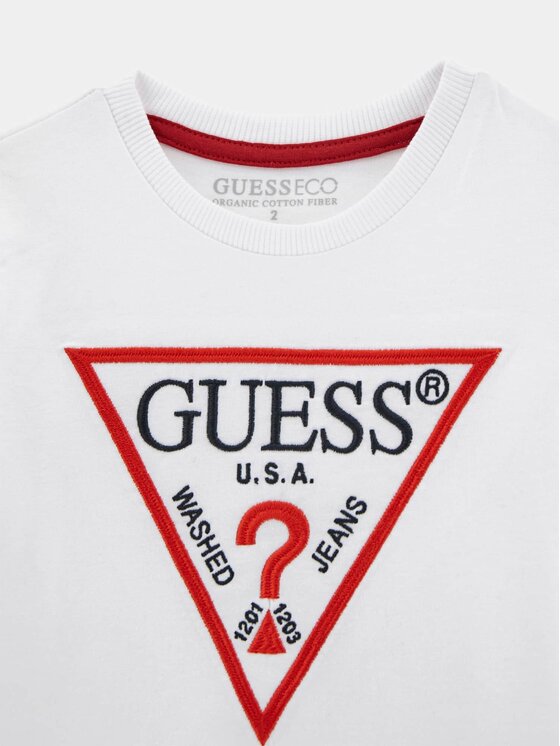 Guess Kids Guess Kids T-Shirt 168485 Biały Classic Fit