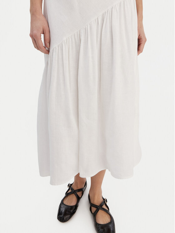 DKNY DKNY Poletna obleka P5JNCD88 Écru Regular Fit