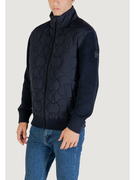 BOSS BOSS Giacca di pelle Kavietor 10272310 01 Blu To Fit