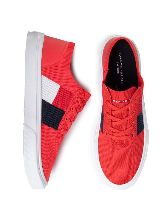 lightweight knit flag sneaker