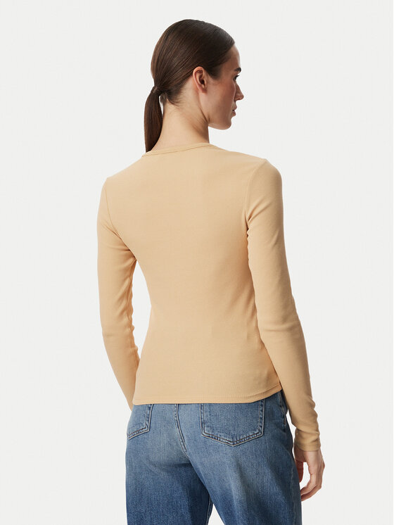 Tommy Jeans Tommy Jeans Blúz DW0DW20178 Sárga Slim Fit