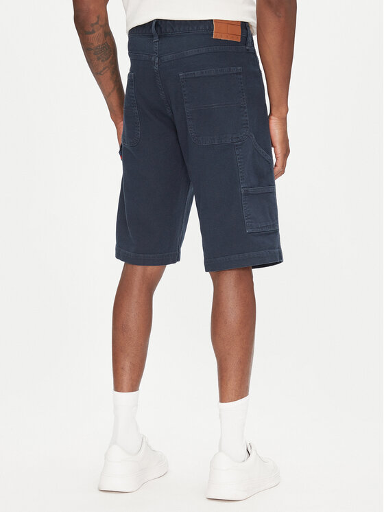 Tommy Jeans Tommy Jeans Bavlnené šortky Jaimie DM0DM21951 Tmavomodrá Slim Fit