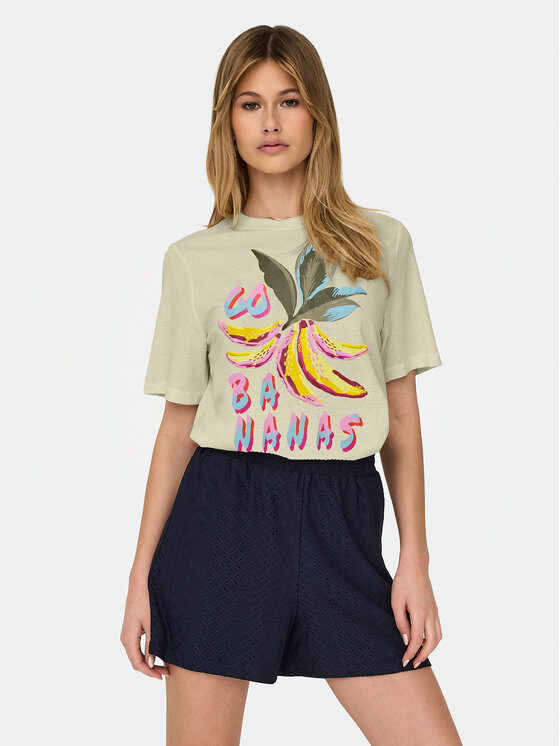 ONLY ONLY Tricou Bilins 15320615 Galben Regular Fit