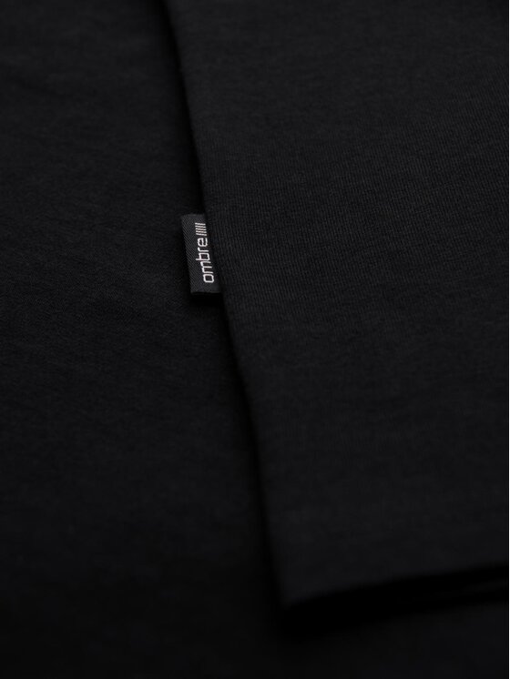 Ombre Ombre Komplet t-shirtów OM-TSBS-0281 Czarny Regular Fit