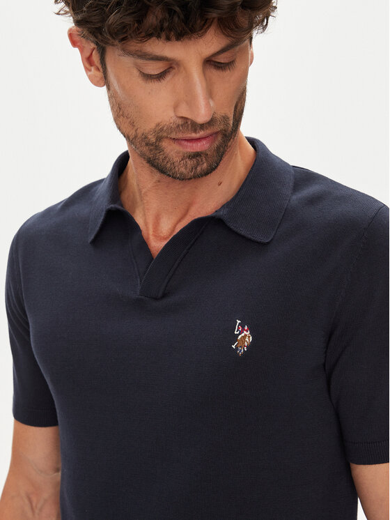 U.S. Polo Assn. U.S. Polo Assn. Polo MUP3554 Granatowy Slim Fit