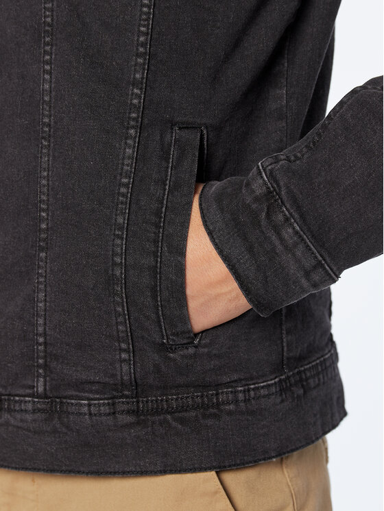 Blend Blend Kurtka jeansowa Naril 20710737 Czarny Regular Fit