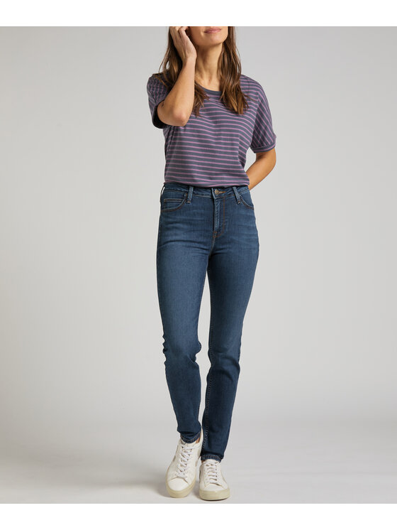 Lee Lee Jeansy L626CGBD Granatowy Skinny Fit