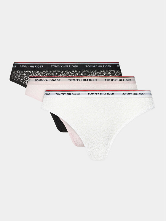 Tommy Hilfiger Tommy Hilfiger Komplet 3 par fig klasycznych UW0UW04897 Kolorowy