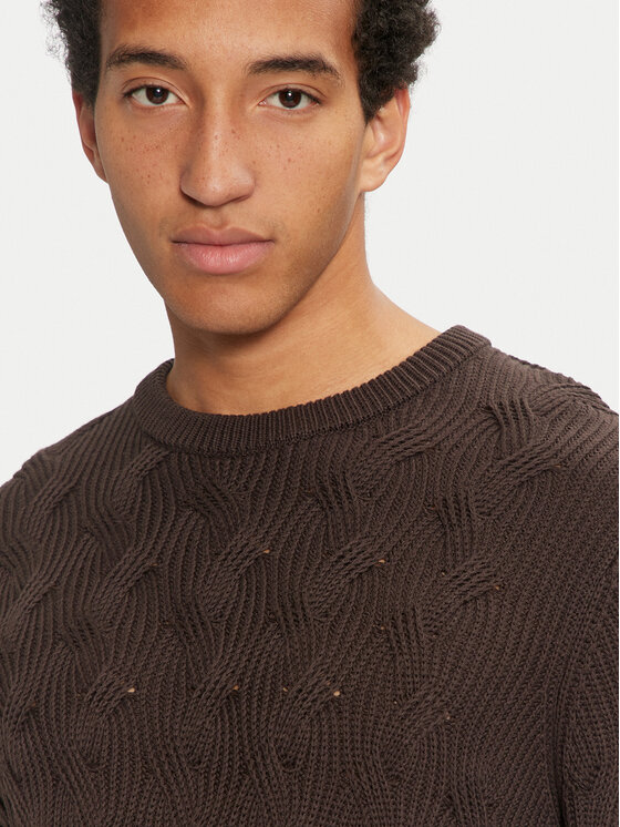 Selected Homme Selected Homme Kampsun 16094503 Pruun Regular Fit