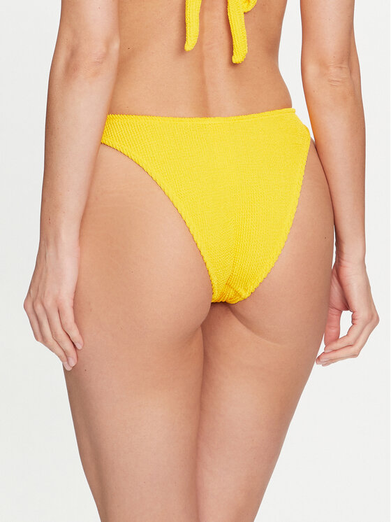Hunkemöller Hunkemöller Dół od bikini Crinkle 205680 Żółty
