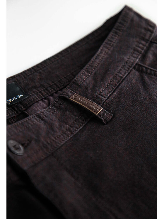 Volcano Volcano Chinosy M07063-W24 Bordowy Regular Fit