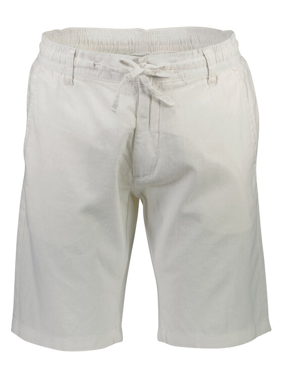Lindbergh Lindbergh Šortky z materiálu 30-508003 Bílá Relaxed Fit