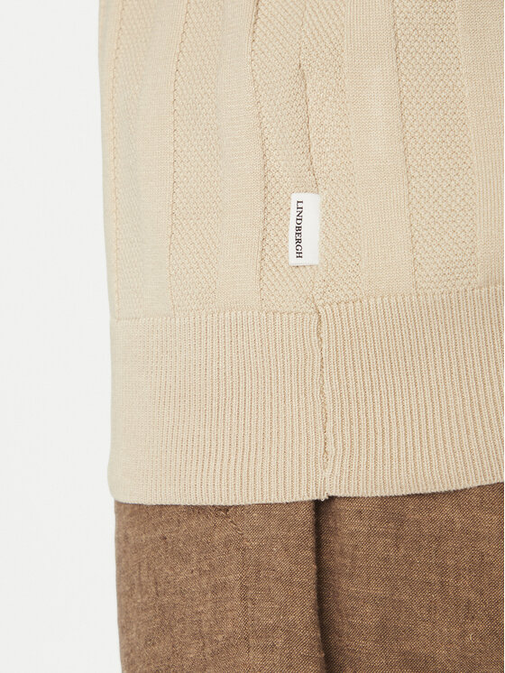 Lindbergh Lindbergh Majica 30-804064 Bež Relaxed Fit