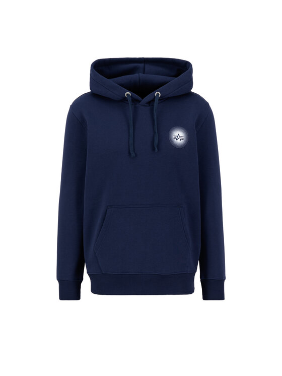 Alpha Industries Alpha Industries Bluza Doted Small Logo Hoodie Granatowy Regular Fit