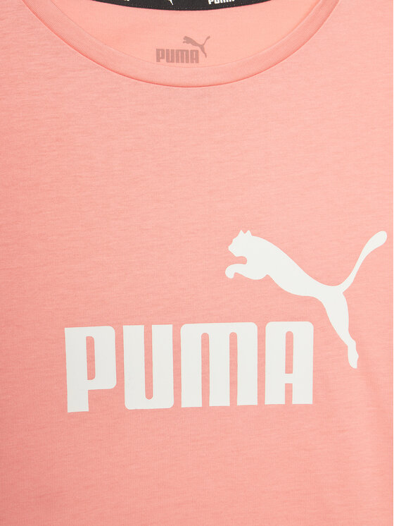 Puma Puma T-särk Ess Logo 587029 Oranž Regular Fit