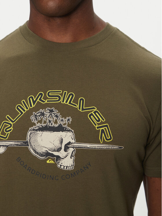 Quiksilver Quiksilver T-Shirt EQYZT08056 Zielony Regular Fit