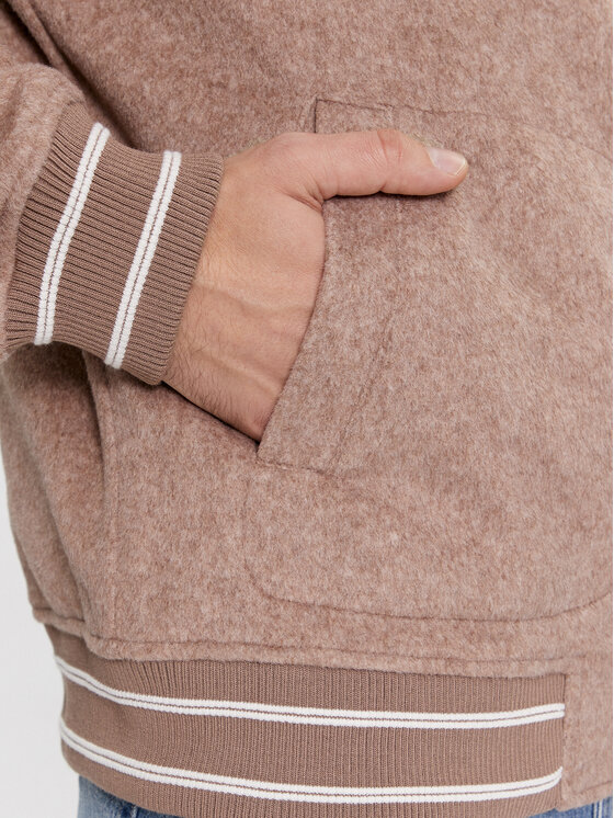 Guess Guess Kurtka bomber Logo M4RL39 WFWS2 Beżowy Regular Fit
