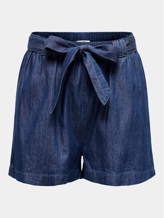 JDY JDY Šortky z materiálu Kai 15321166 Tmavomodrá Regular Fit