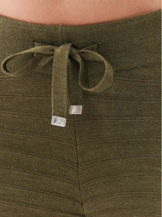 ONLY ONLY Megztos kelnės 15294501 Žalia Wide Leg