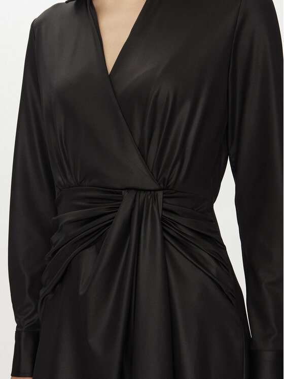 DKNY DKNY Cocktail obleka DD4JL26A Črna Slim Fit