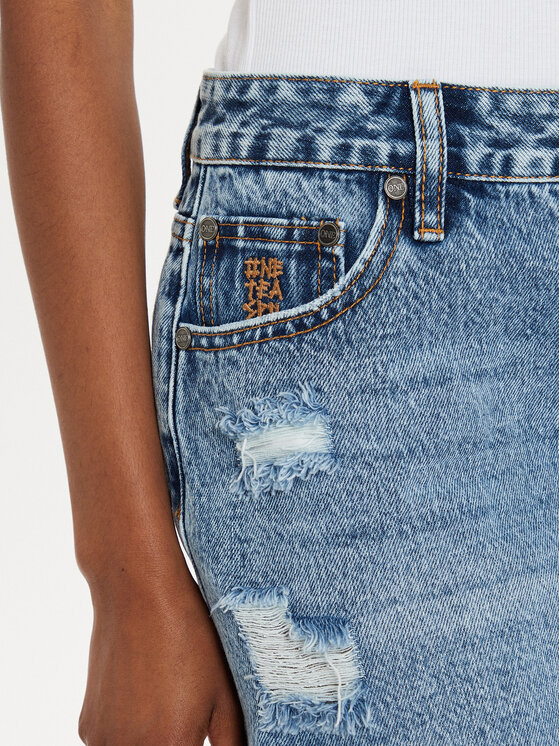 One Teaspoon One Teaspoon Fustă de blugi 26411 Albastru Slim Fit