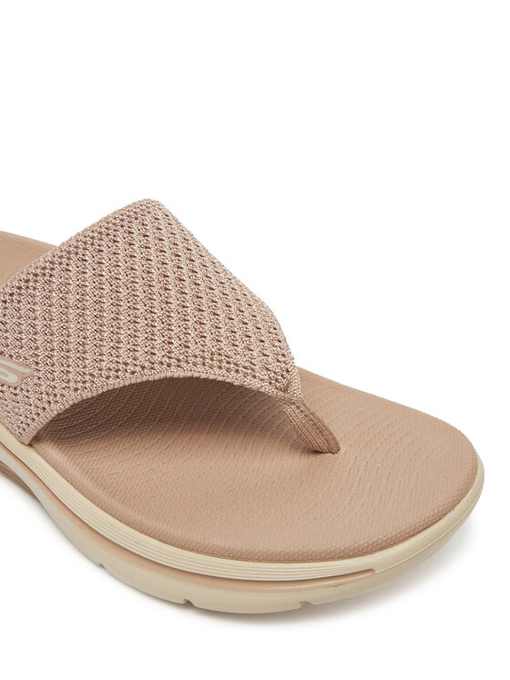 Skechers Skechers Čības uz pirksta Go Walk Arch Fit 2.0 Sandal-Carrie 140861/TPE Bēšs