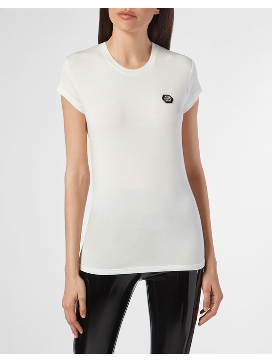 PHILIPP PLEIN PHILIPP PLEIN T-Shirt 30178 Biały Regular Fit