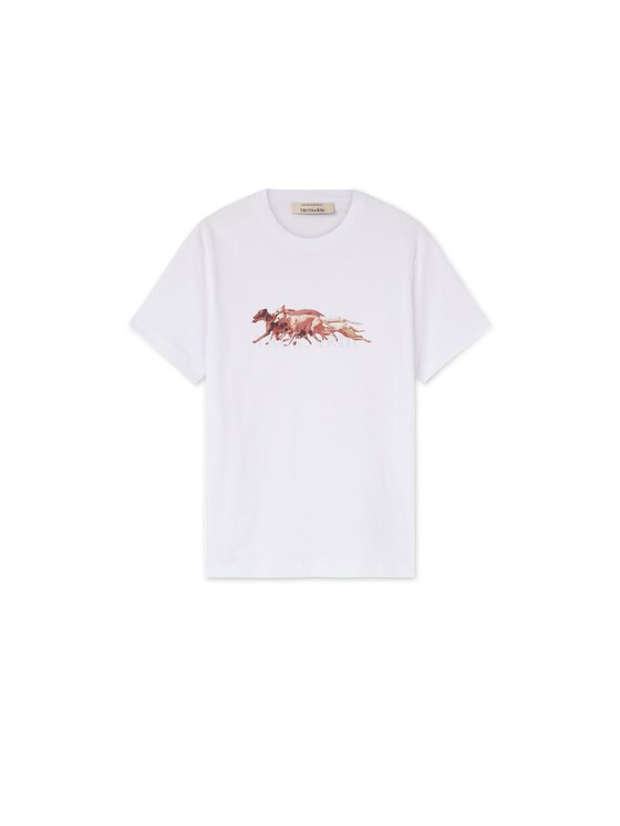 Trussardi Trussardi T-Shirt G0878000260N001 Biały Regular Fit