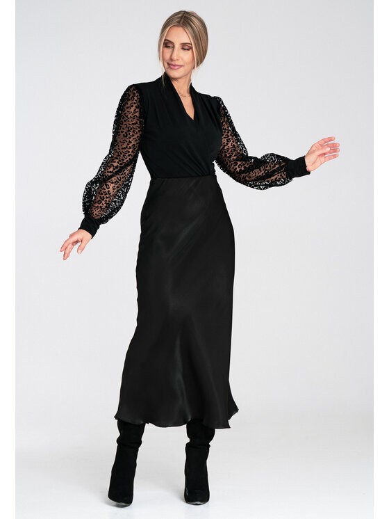 FIGL FIGL Body M1082 Czarny Fitted Fit