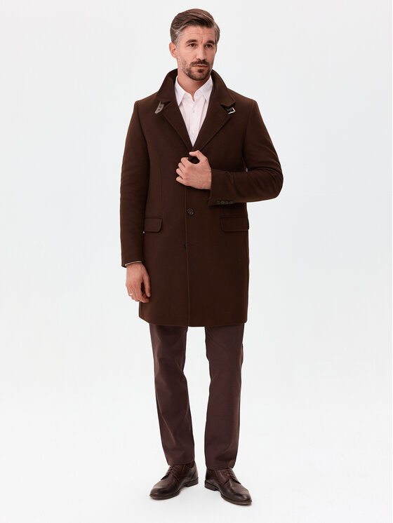 Evenemen Evenemen Płaszcz zimowy FLORESTI II TABACCO Brązowy Slim Fit