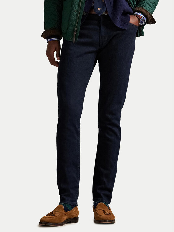 Polo Ralph Lauren Polo Ralph Lauren Jeans hlače 710982148001 Mornarsko modra Slim Fit