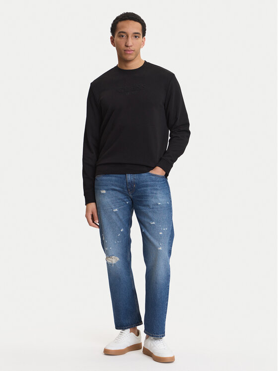 Guess Guess Džemperis M6GQ07 K3045 Juoda Regular Fit