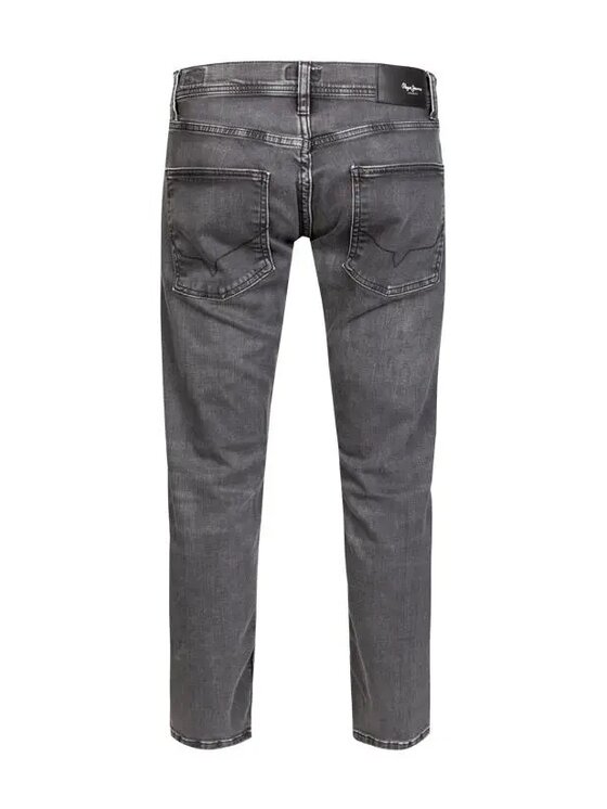 Pepe Jeans Pepe Jeans Kalhoty z materiálu PM207389 XX22 Tmavomodrá Slim Fit