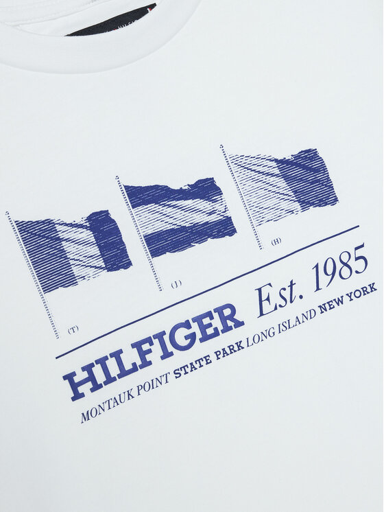 Tommy Hilfiger Tommy Hilfiger T-Shirt KB0KB09350 M Biały Regular Fit