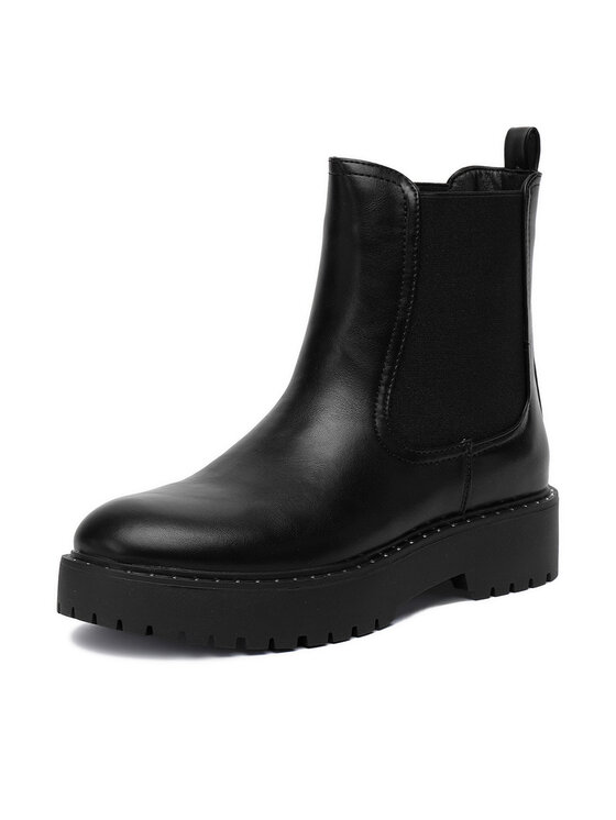 DeeZee DeeZee Kotníková obuv s elastickým prvkem 24ST0112-1 Černá