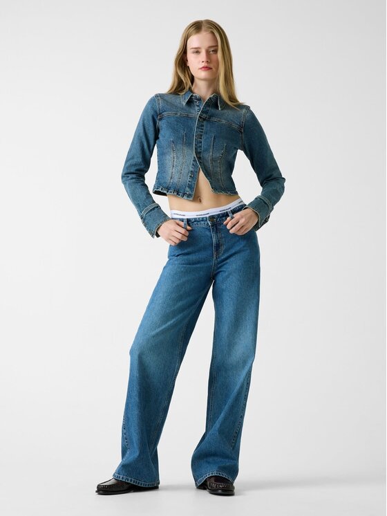 Guess Jeans Guess Jeans Pārejas jaka 180858 Zils Classic Fit