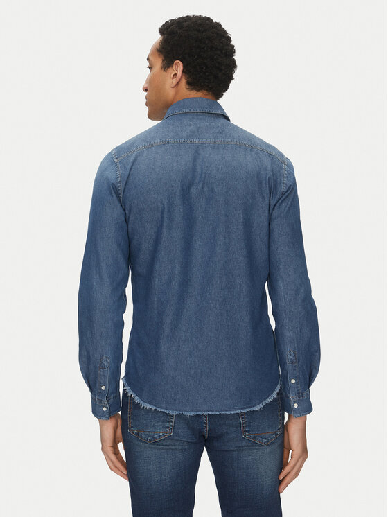 Liu Jo Liu Jo Τζιν πουκάμισο QA5294 D0256 Μπλε Regular Fit