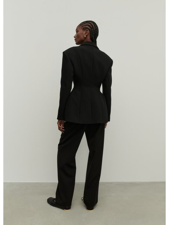 La Mania La Mania Pantaloni da tuta SAVVY Nero Classic Fit